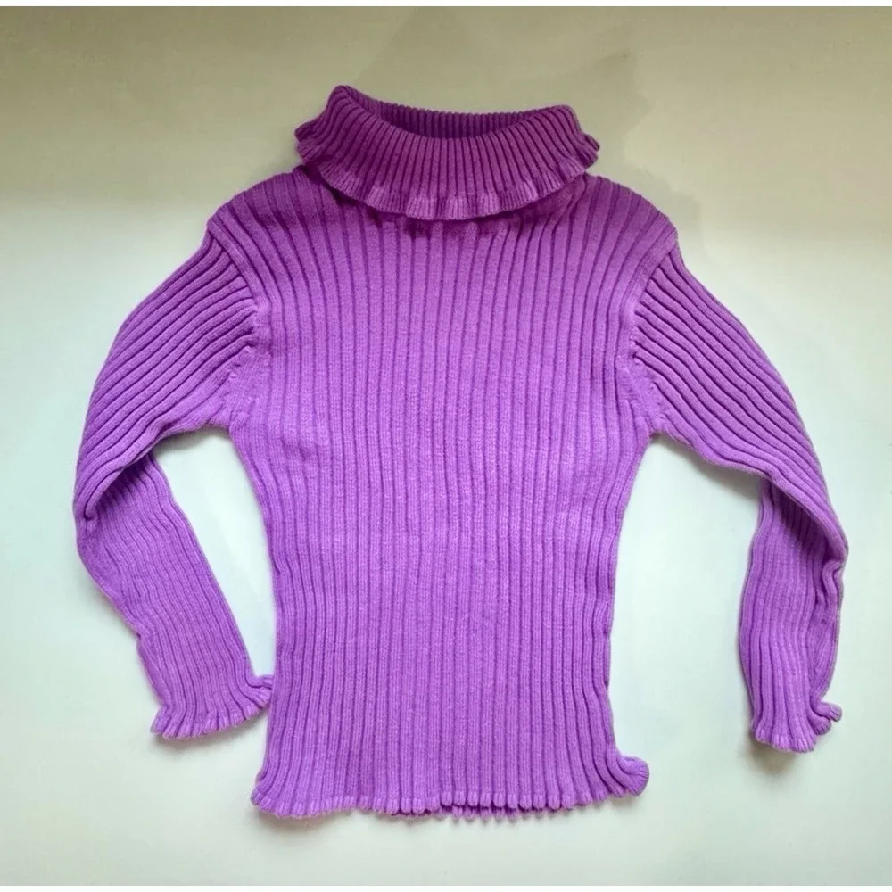Girls Jordache Pants + Sweaters Lot | Size 3T | Purple Knit & Stripe Top I Socks